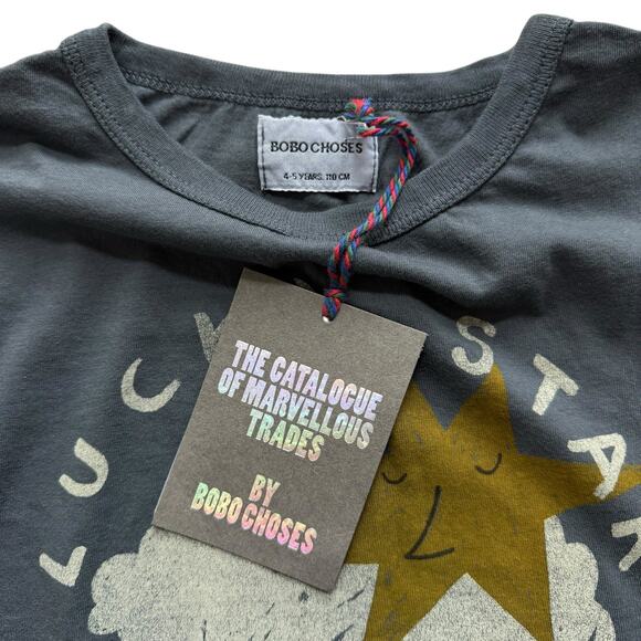 NWT Bobo Choses Organic The Catalogue Of Marvelous Trades Star Tee Size 4-5y - Picture 4 of 4